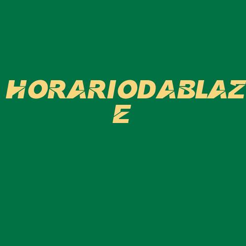 Logo da HORARIODABLAZE